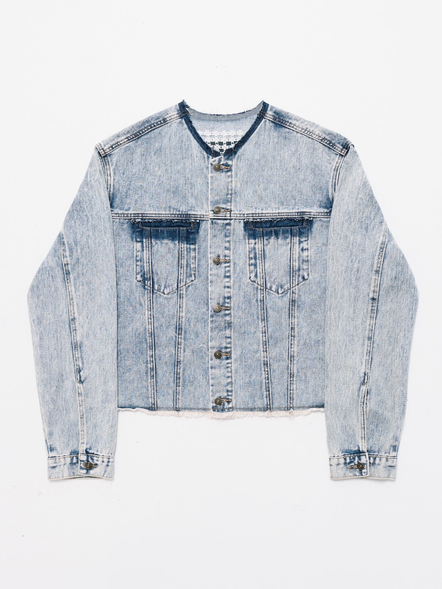 WASHED DENIM JACKET LIGHT BLUE