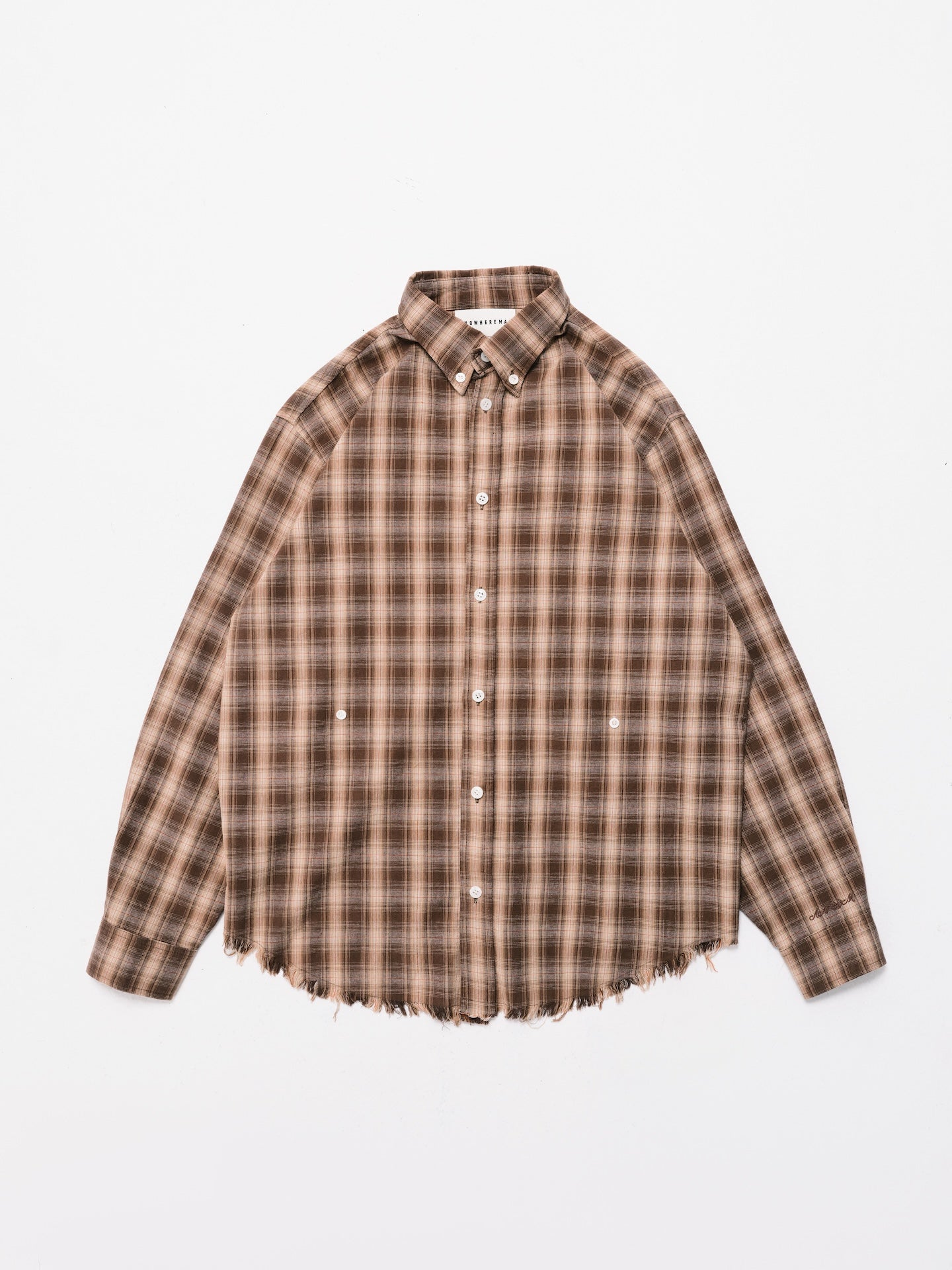 3W CHECK SHIRT BROWN